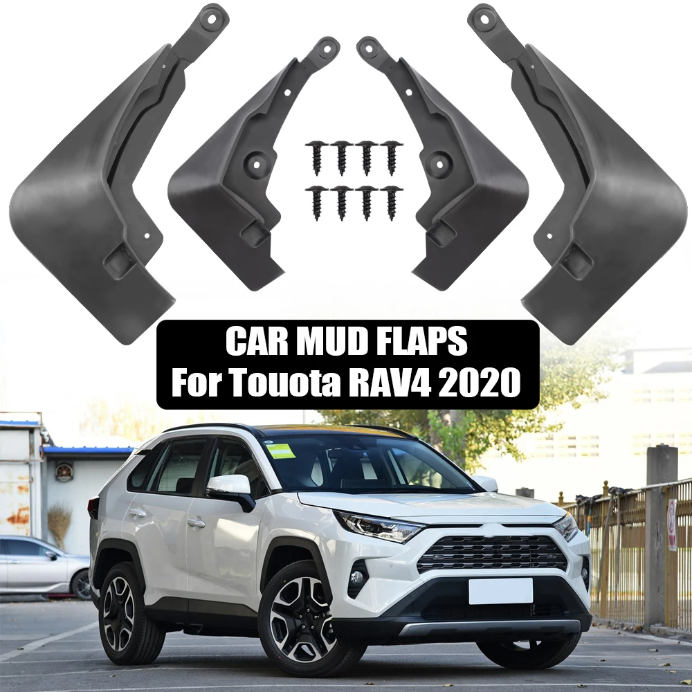

Car Mudguards Mud Flaps for Toyota RAV4 2020 Scratch Resistant 4 Piece/Set