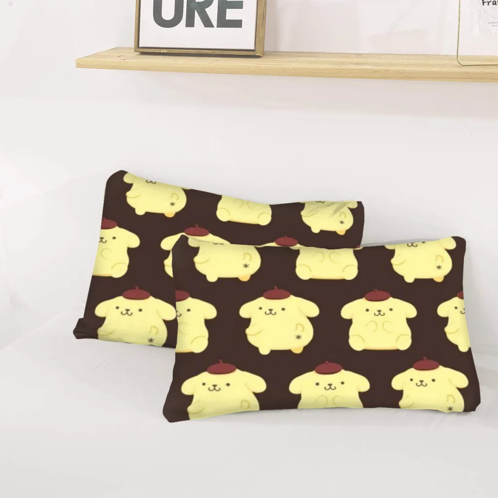 Постельное белье Sanrio Pompompurin в комплекте одинарное льняное покрывало