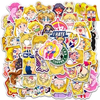 103050pcs sailor moon stickers anime waterproof kawaii girls cartoon decals graffiti diary phone case luggage kid sticker toys