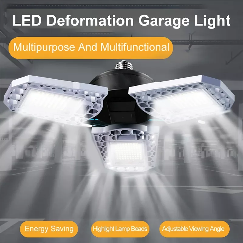 

LED Garage Light E27 Workshop Lamp Deformable LED Garage Lamp Adjustable Foco LED Industrial Light For Warehouse Factory