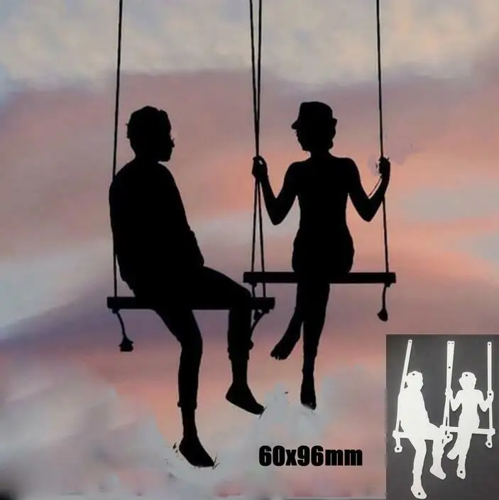 Качели пара Сделай Сам металлические Вырубные штампы вырезанные украшения для