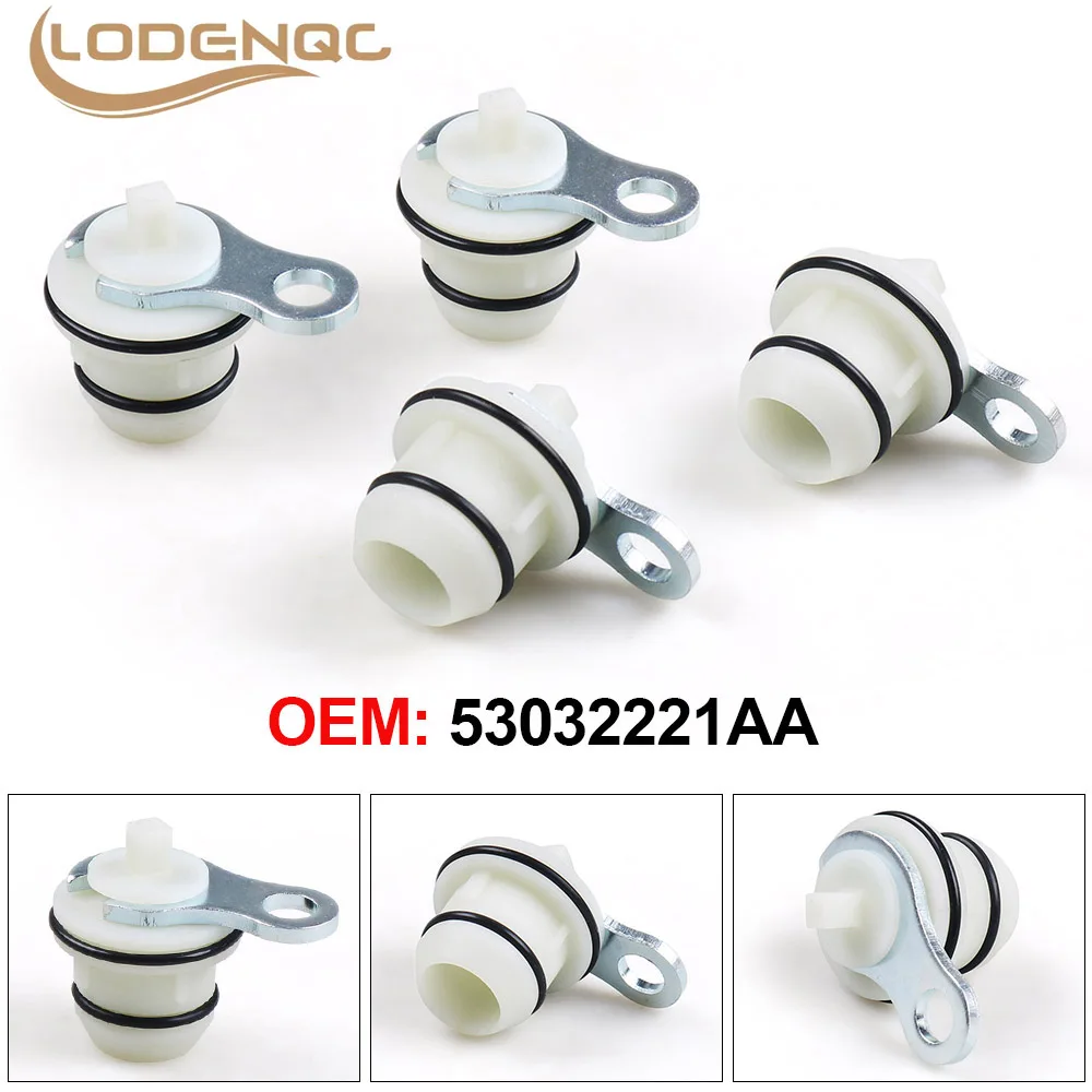 

Lodenqc Set of 4 MDS Delete Solenoid Block Off Plugs For Chrysler For Dodge For Jeep Ram Hemi OEM: 53032221AA