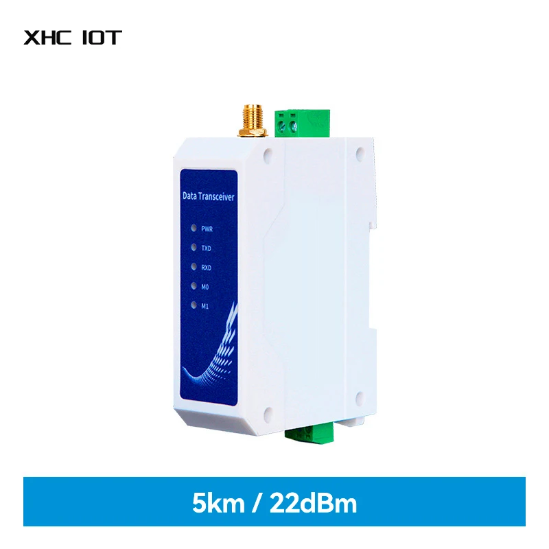 LoRa Industrail Grade Wireless Data Transmission Staion XHCIOT E95-DTU(900SL22-485) DC8～28V RS485 868/915MHz 5KM 22dBm Modbus