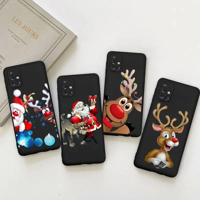 

Merry Christmas Snow Elk Phone Case For Samsung Galaxy A73 A53 A13 A03S A52 A72 A12 A81 A30 A32 A50 A80 A71 A51 A31 5G