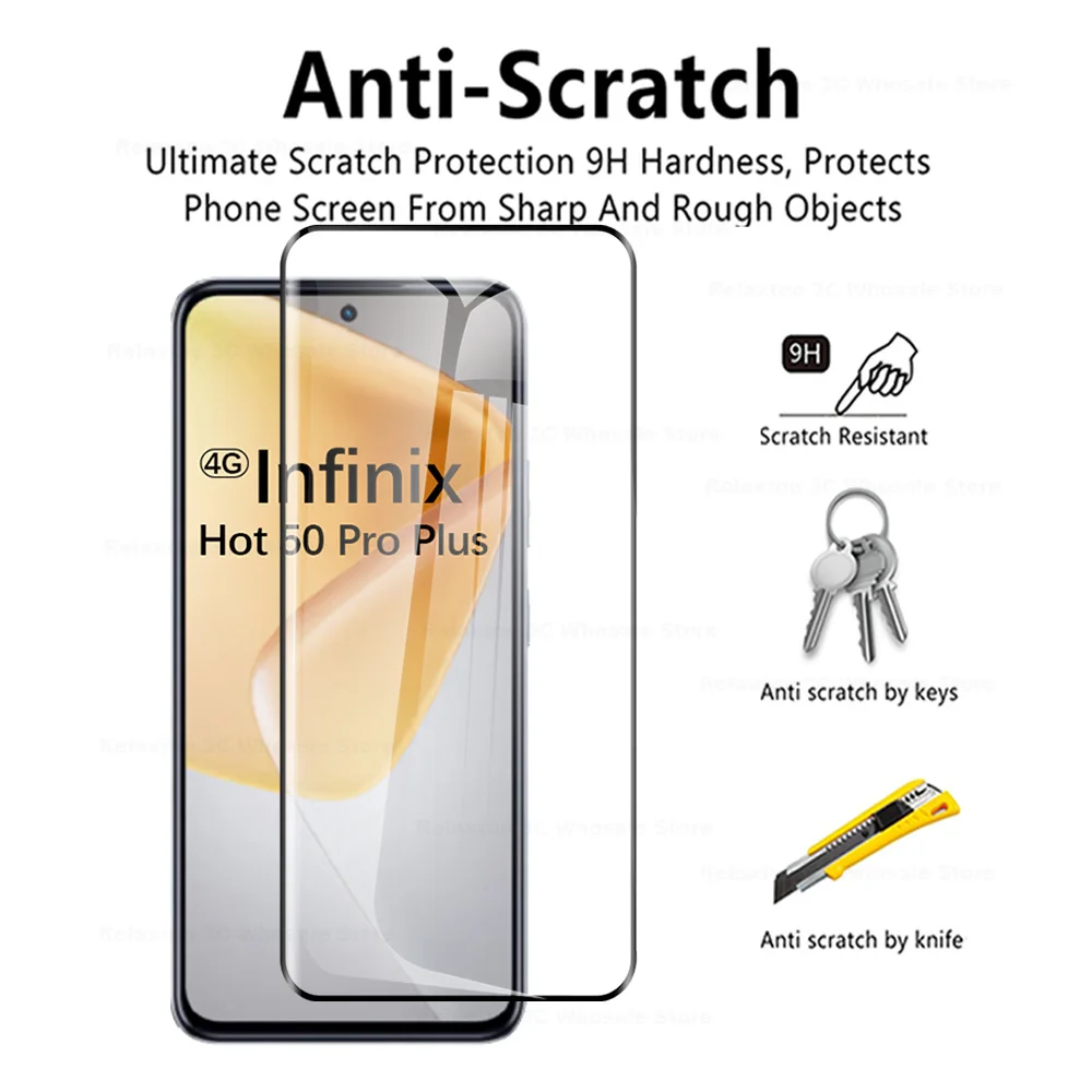 Пленка для объектива камеры 2 в 1 Infinix Hot 50 Pro + 4G закаленное стекло 50Pro Plus Hot50ProPlus 5G