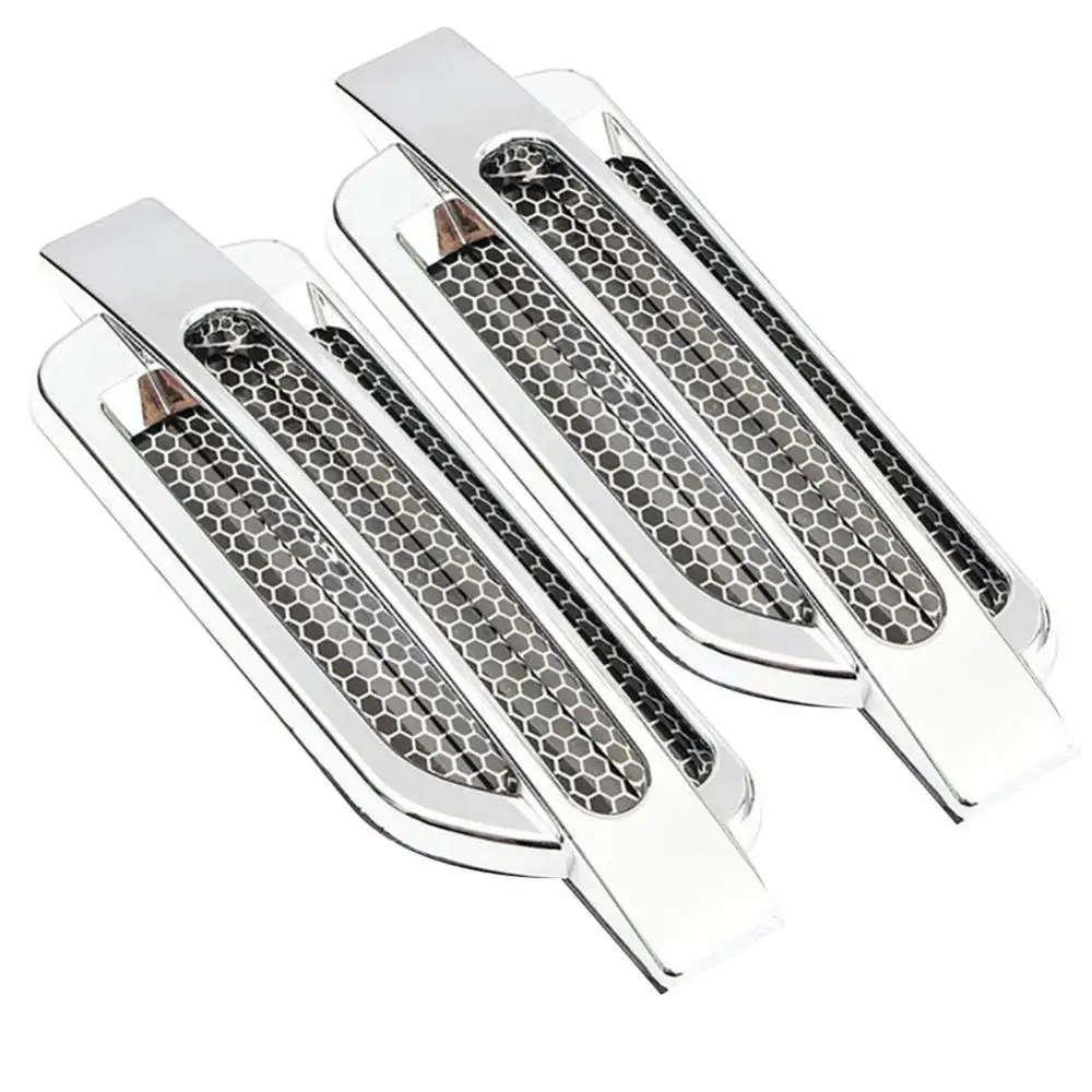 

1 Pair Car Hood Side Air Flow Vent Cover Intake Grille Duct Decoration Stickers
