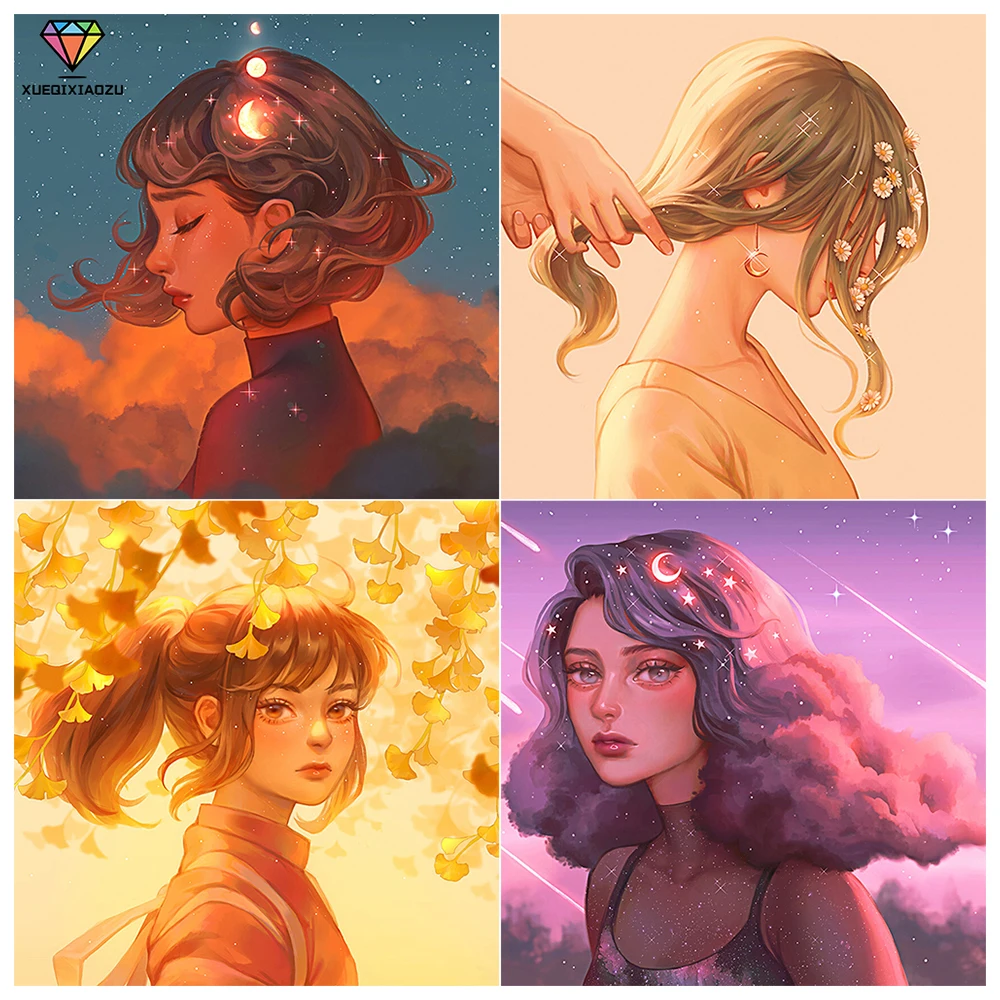 XUEQIXIAOZU полная круглая искусственная Бриллиантовая вышивка 5D Сделай Сам Алмазная оправа украшение для дома подарки Новинка