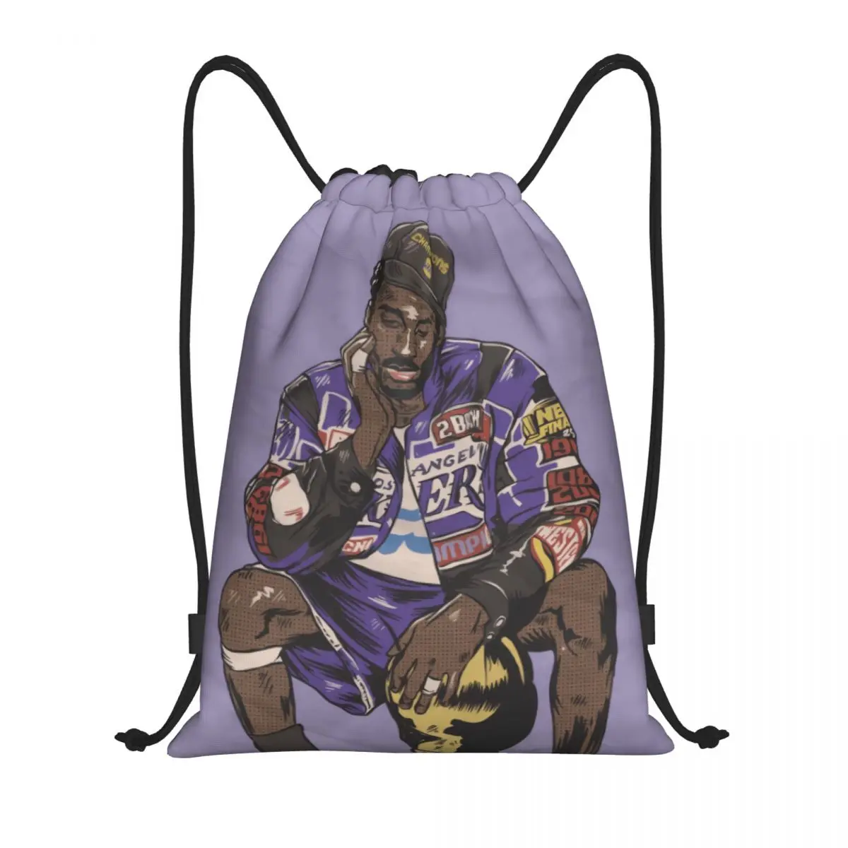 Kobes And Bryanter 24 2023 Basketball Stars (14) Graphic Cool Drawstring Bags Gym Bag Field pack Travel Backpack Humor Graphic