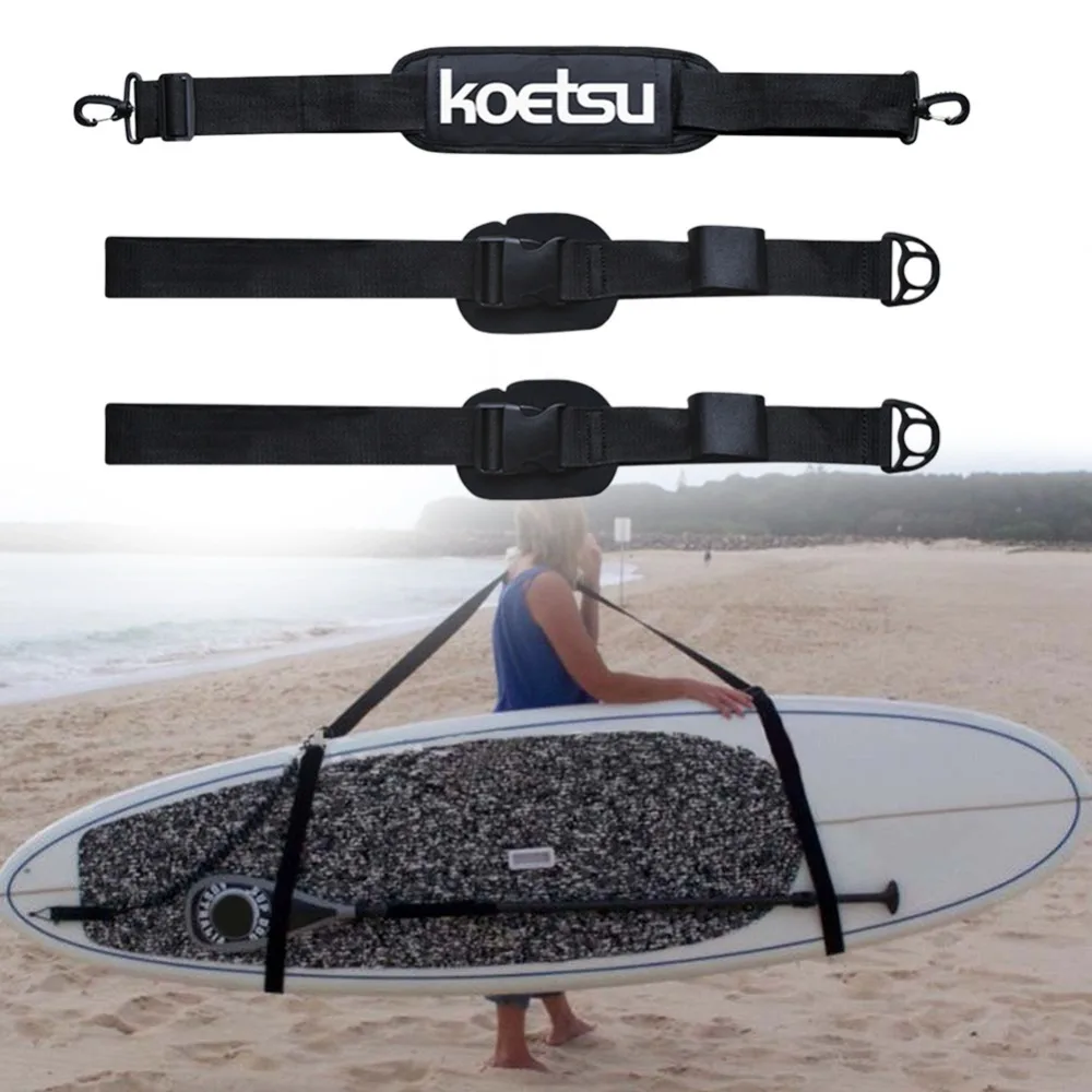 

Portable Surfboard Strap New Adjustable Black kayak Strap Webbing Surfboard Shoulder Carry kayak