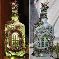 luminous creativity wine bottle lamp resin ornaments luminous home decoration outdoor garden lawn ornaments