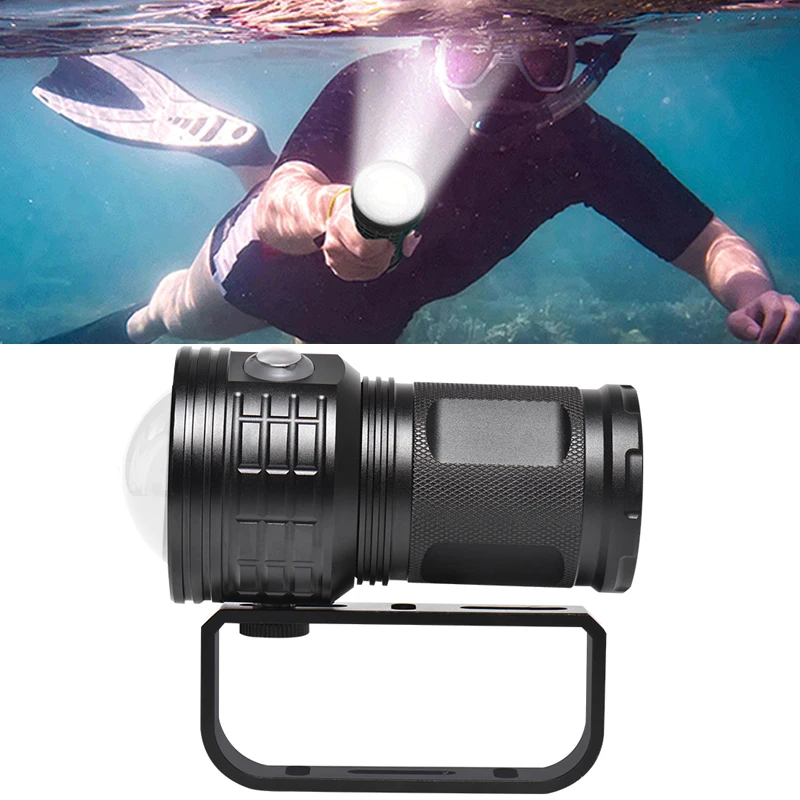 

Seafrogs Super Bright COB LED Diving Flashlight IP68 Waterproof Professional Diving Light Torch for Photography Video Fill Light