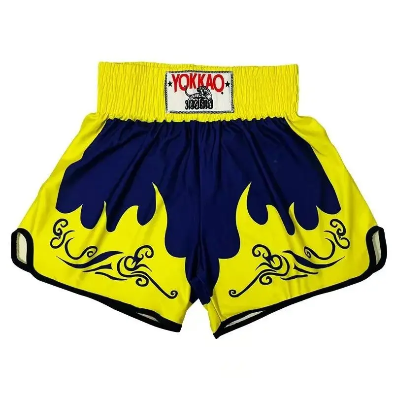 Фото Муай Тай Yokkao Тренировочные шорты для мужчин и женщин Sanda Fight Fighting Sports Быстросохнущие боксерские шорты по индивидуальному заказу Профессиональные №4