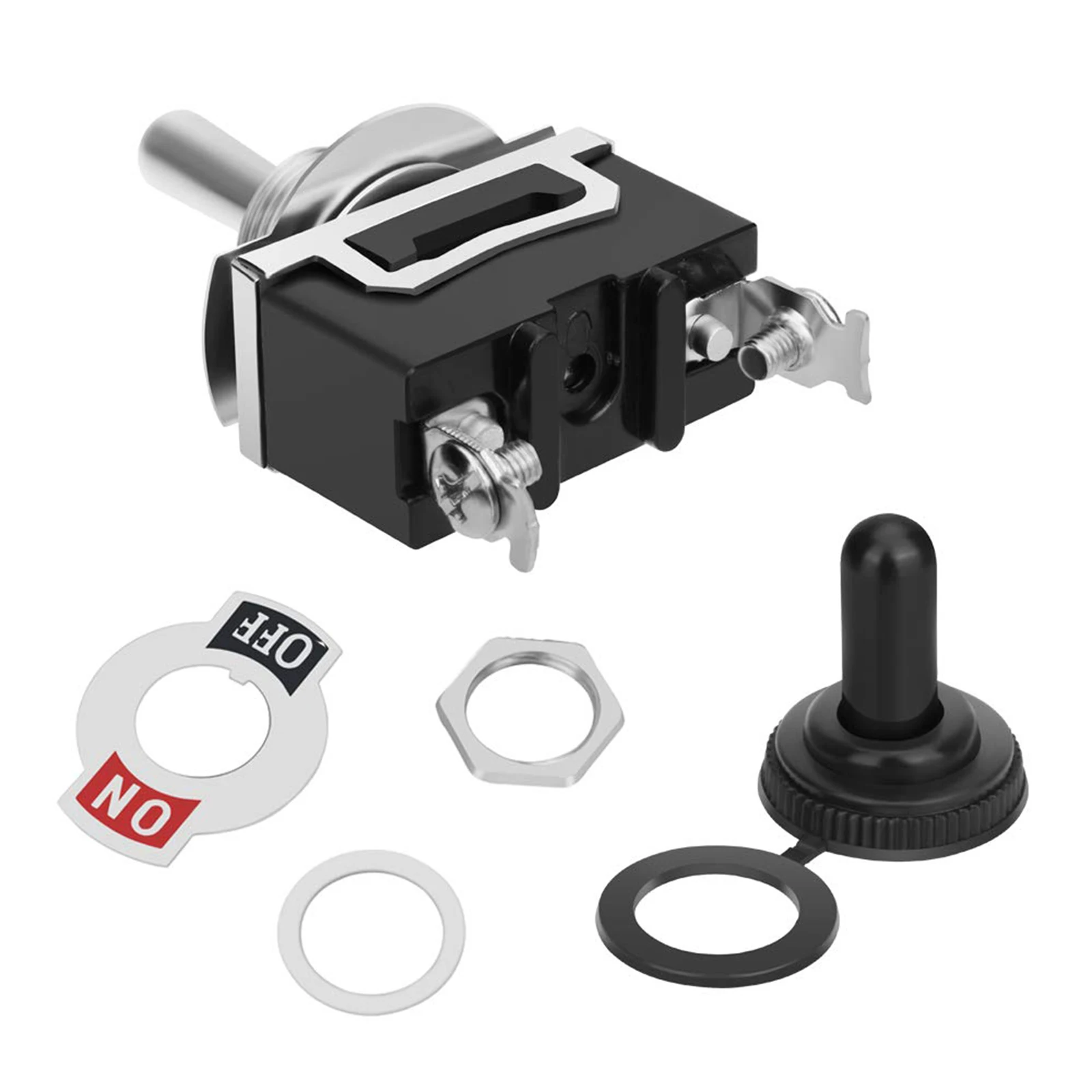 

Автомобильный кулисный переключатель, 15 А, 250 В/20 А, 125 В, 2 терминала ВКЛ./ВЫКЛ., кнопки питания, переключатели с водонепроницаемой крышкой