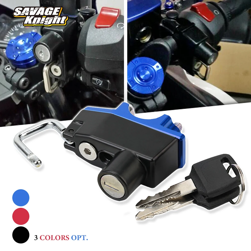 

Helmet Lock Anti-Theft Security Handlebar Clamp Part For Suzuki DRZ 125L 250 400 E S M 2005-2022 DR-Z Motorcycle Accessories