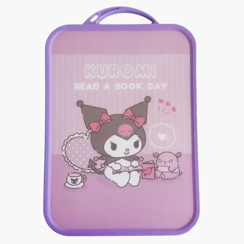 

Sanrioed Kawaii Anime Cartoon series New portable cartoon dual-purpose kulomi fruit baby food cutting board