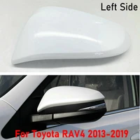 1pcs rear view mirror cover leftright for toyota rav4 13 19 white abs pc rear mirror mirror housing cover car accessory