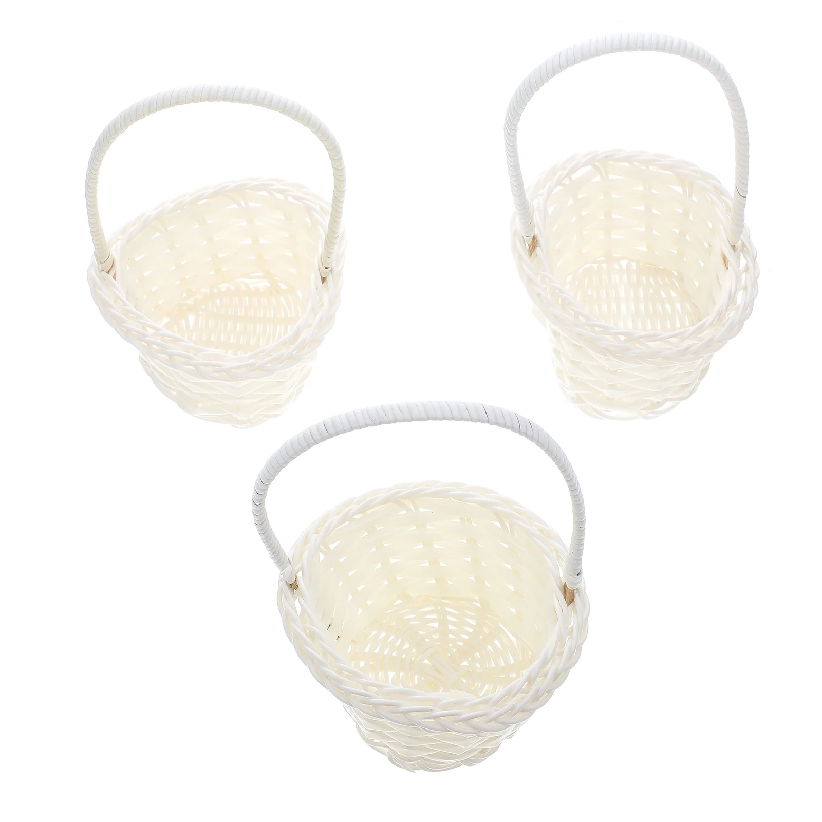 

Basket Baskets Flower Rattan Woven Mini Candy Wedding Easter Gift Girl Wicker Handle Party Storage Weaving Miniature Tiny Willow