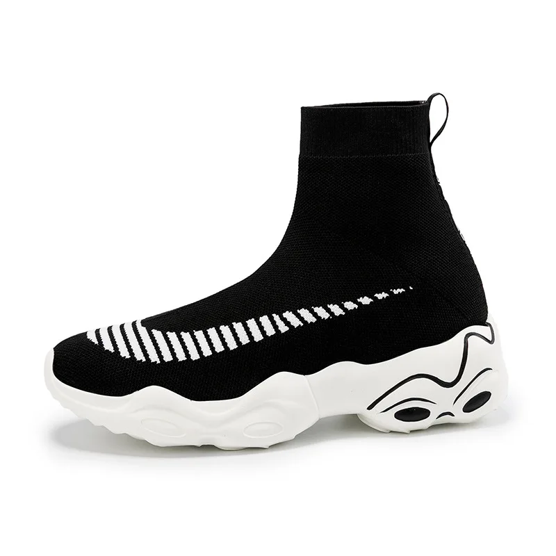 Women Shoes Classics Fashion Sneakers High Top Boots Spring Autumn Woman Casual Loafers Ladies Socks Boots Student Run Trainers