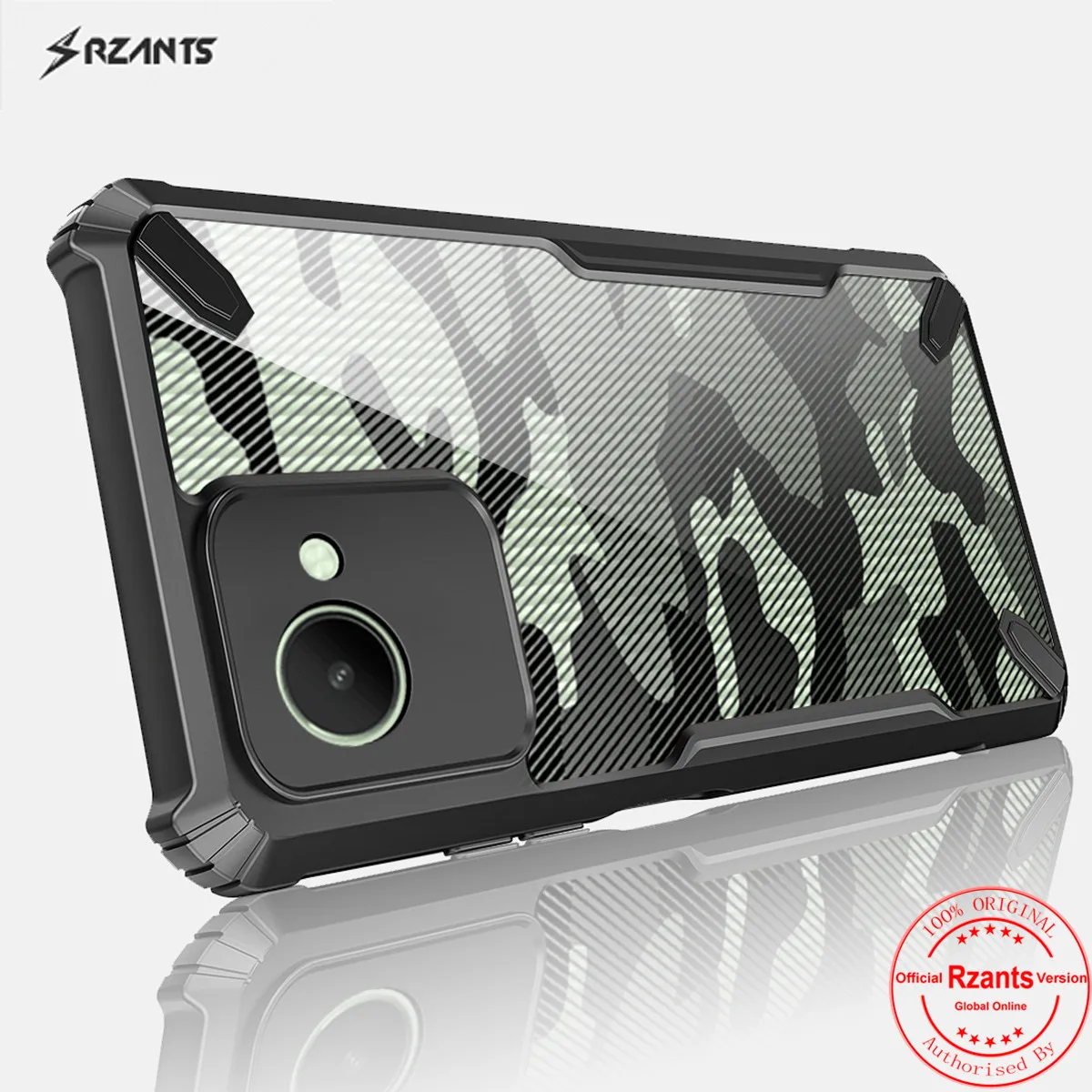 

Rzants For OPPO Realme C30 C30s Case [Camouflage Bull] Thin Cover Shockproof Casing Camera Protection Slim Phone Shell