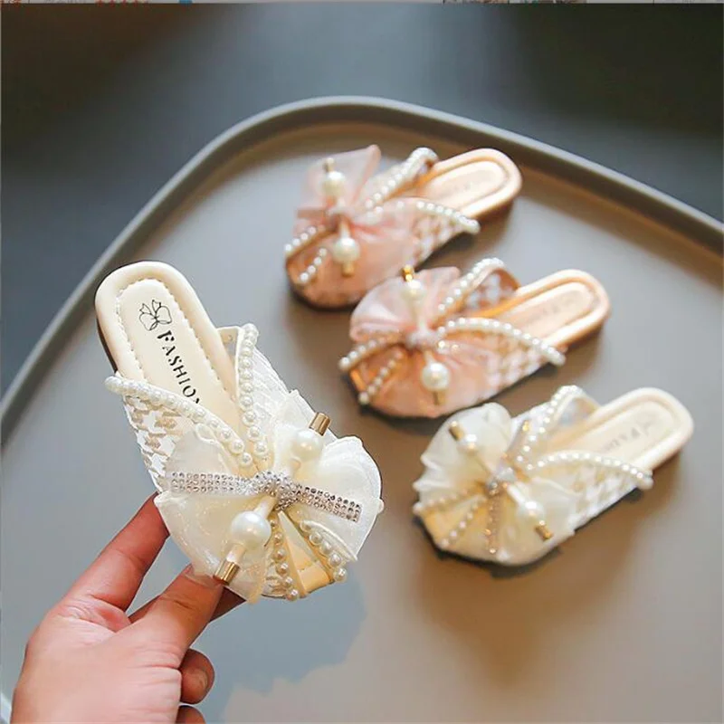 

hot Fashion Girls' flip flops with rhinestone sandals girl Sequins Soft-soled non-slip sandals Princess Roman shoes size 21-30