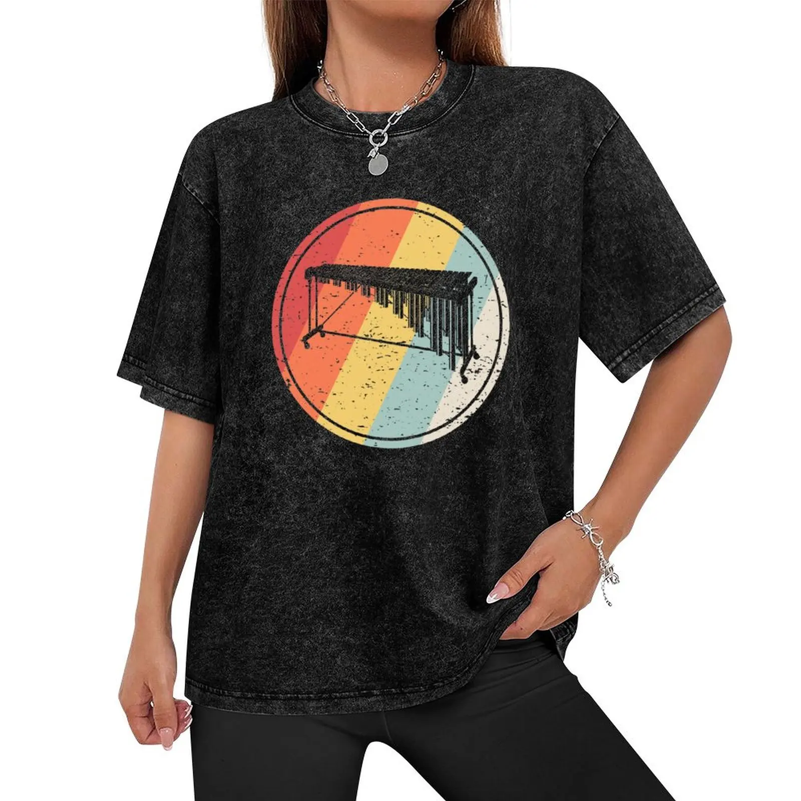 Винтажная ретро футболка Marimba футболки на заказ дизайнерские рубашки мужские для