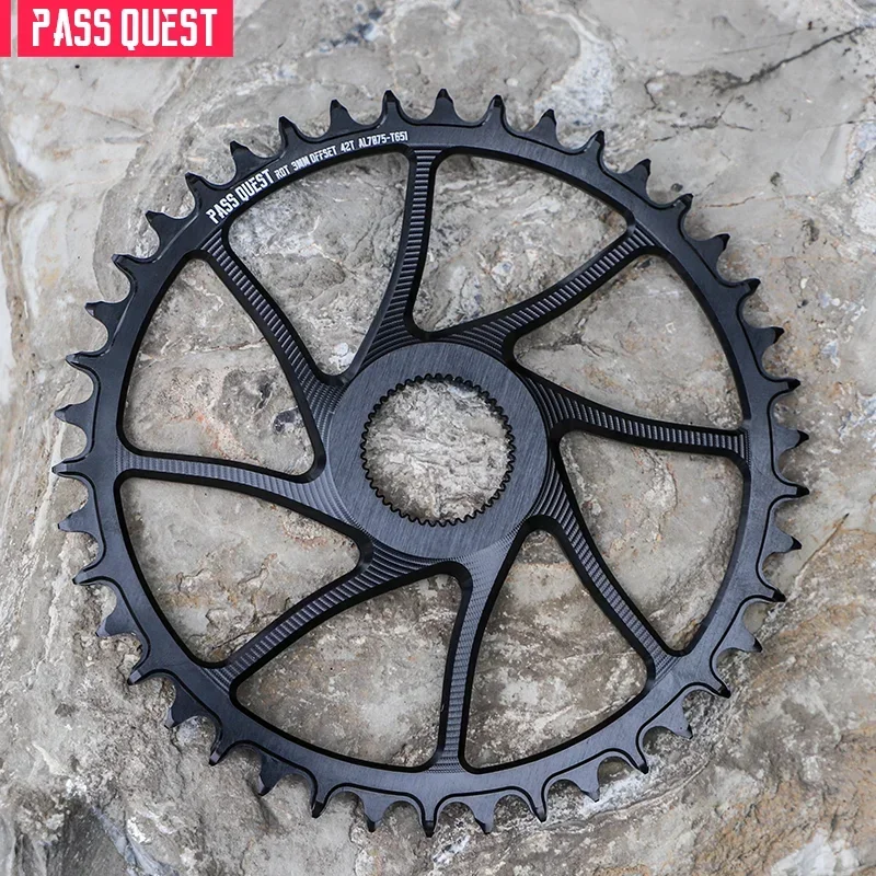 PASS QUEST Роторный гравийный велосипед 3 мм Самая круглая узкая широкая звездочка