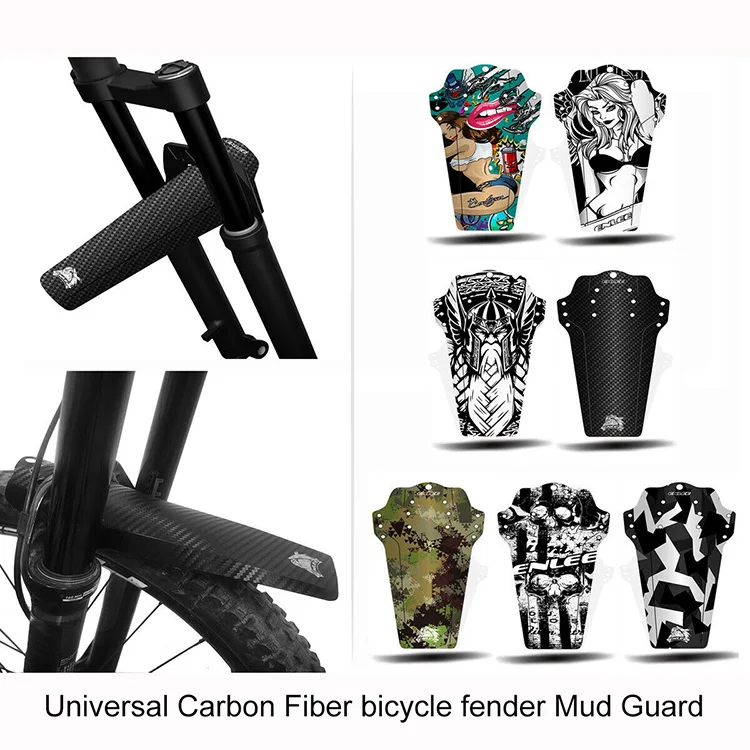 

Carbon Fiber Bicycle Fenders 2PCS Mountain Bike Mudguard Color Front/Rear DH Downhill Universal Mudguard MTB Road Bike Fenders