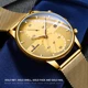 2022 New Fashion Mens Watches Top Brand Luxury Quartz Watch Men Mesh Steel Waterproof Ultra-thin Wristwatch For Men Sport Clock Other Image