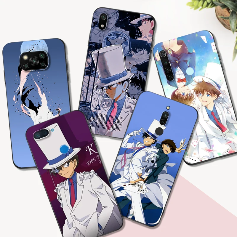 Черный чехол из ТПУ Для Xiaomi mi 10 10T NOTE 10 9 A3 lite 9T PRO, чехол Kaito Kid