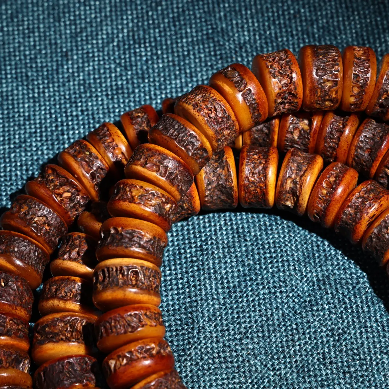 27-дюймовая коллекция тибетского храма старая натуральная кость габалы 108 бусин