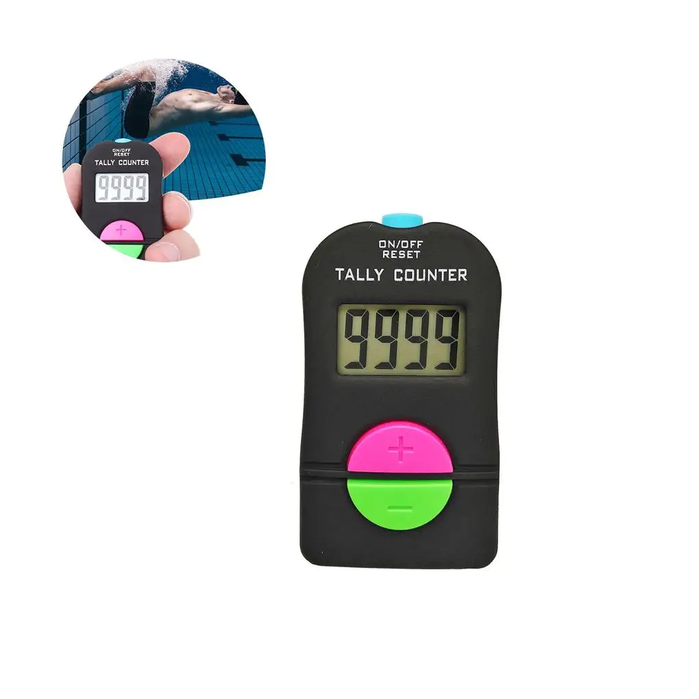 

Electronic Counter with Lanyard Handheld Number Counters Manual Clicker Powered Small Calculator Baseball Swimming