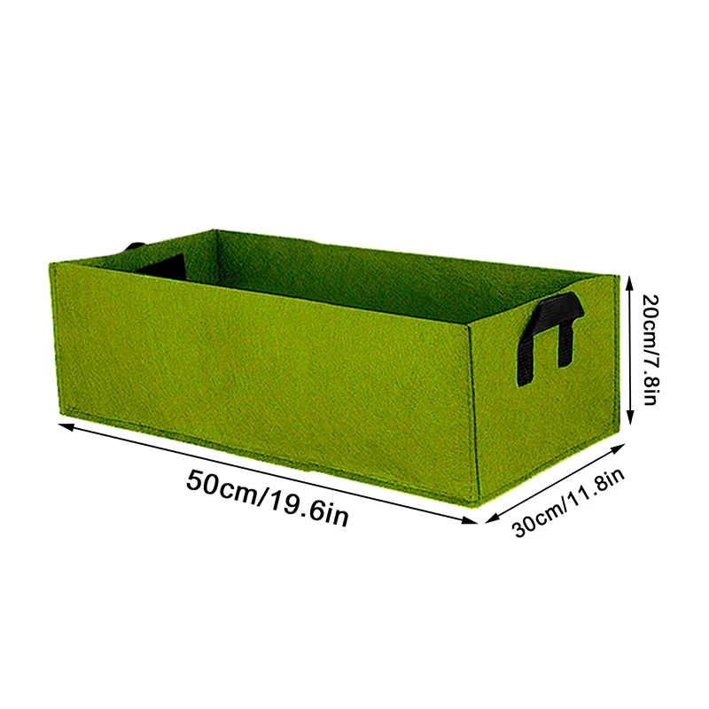 

Прямоугольный тканевый садовый контейнер для растений 40/50/60 см