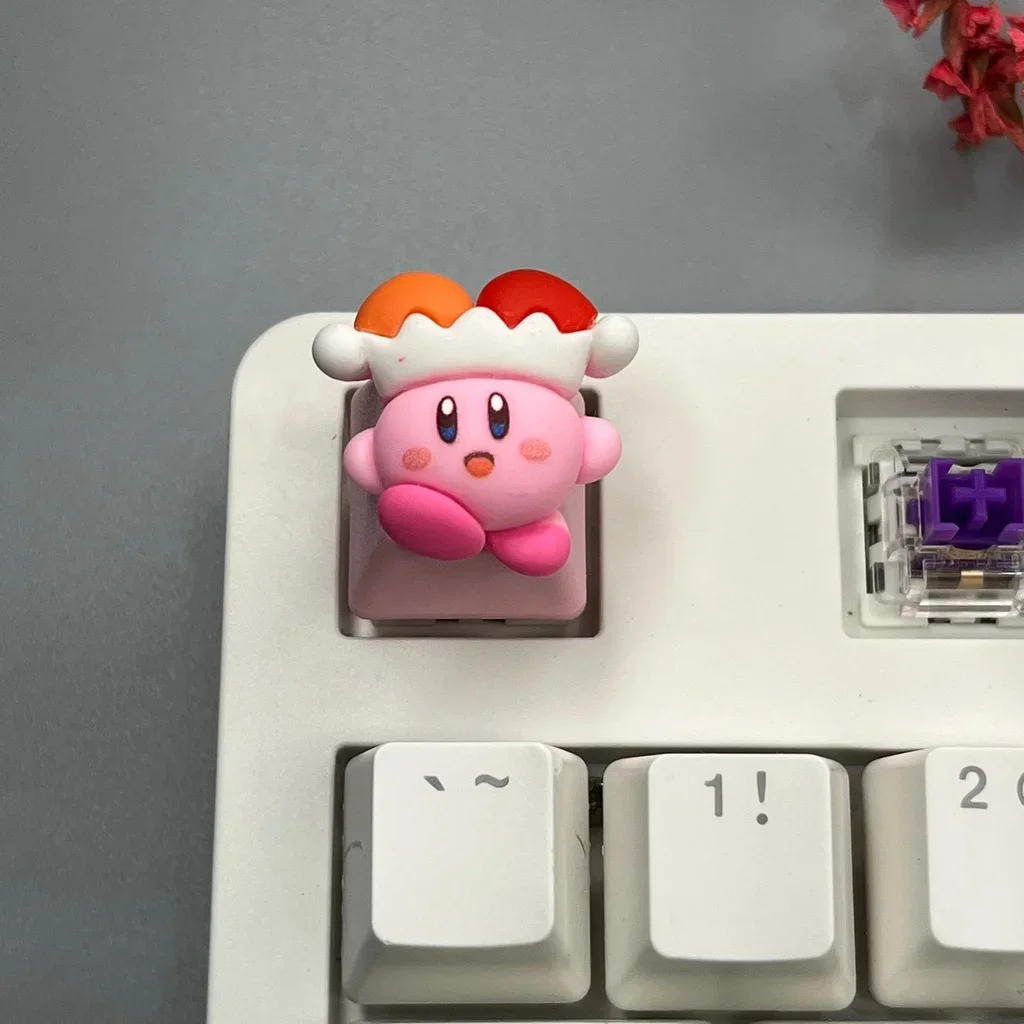 Милая игровая механическая клавиатура Kirby R4 ESC с перекрестной осью мультяшная