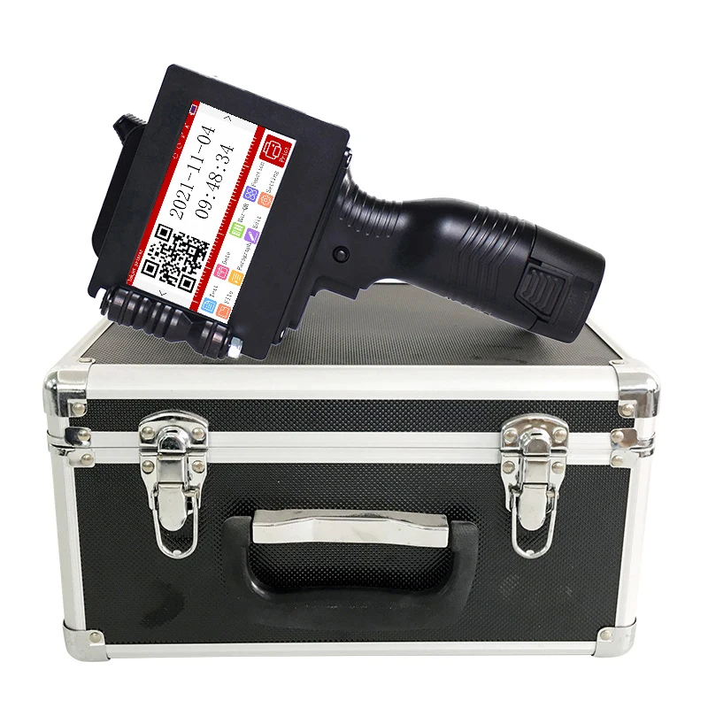 

Free shipping 12.7mm Touch Easy Operate Handheld tij Inkjet Printer carton box printing machine date printer for plastic pouch