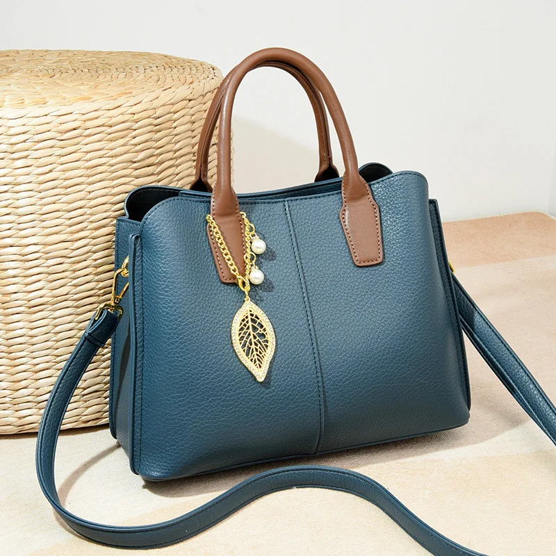 

Женские сумки из мягкой кожи, роскошные дизайнерские трехслойные сумки через плечо, женские сумки большой вместимости, брендовые сумки-мес...