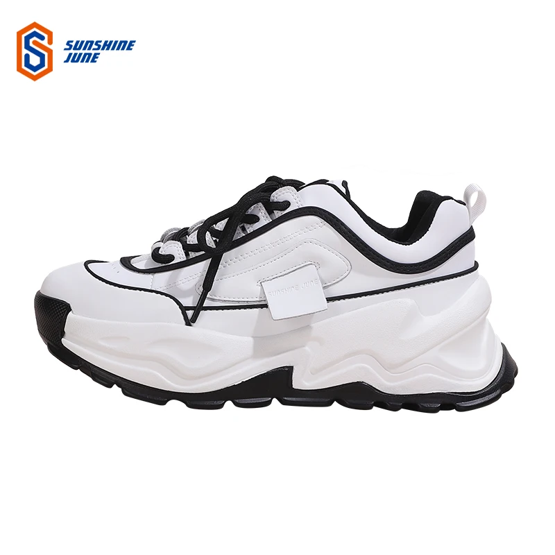 Women ins Daddy shoes female light fried street trend breathable and cool,increase white sports shoe ins style women ins sneaker