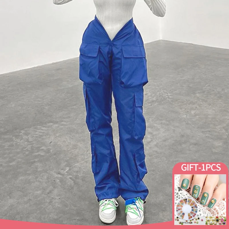 

Women Y2K Cargo Pants Women's Baggy Pants 2022 Autumn Streetwear Oversized Straight Trousers Vintage Casual Loose Sweatpants