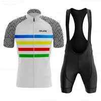 raudax 2022 new summer cycling jersey set breathable team racing sport bicycle jersey mens cycling clothing short bike jersey