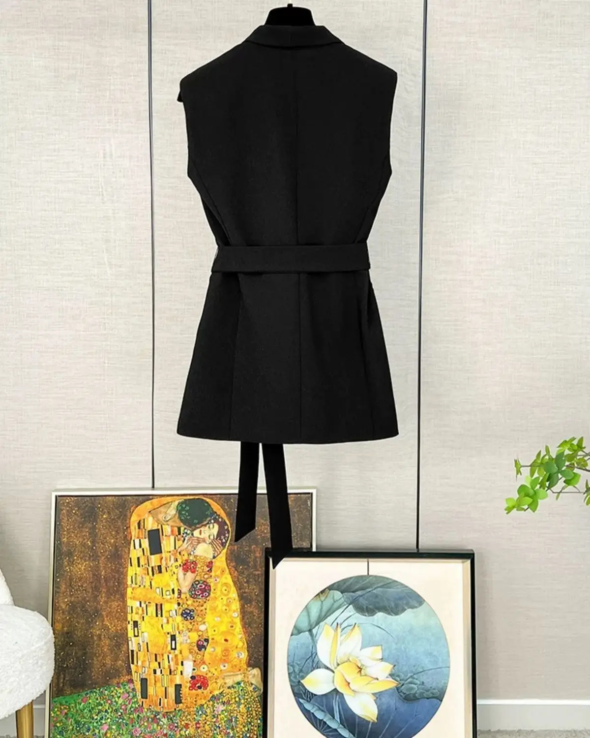 Женские костюмы из жилета и брюк комплект двух предметов офисная одежда деловая