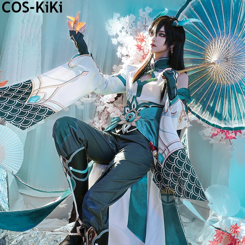 

COS-KiKi Honkai: Star Rail Dan Heng YinYueJun Game Suit Ancient Cosplay Costume Noble Elegant Uniform Halloween Party Outfit