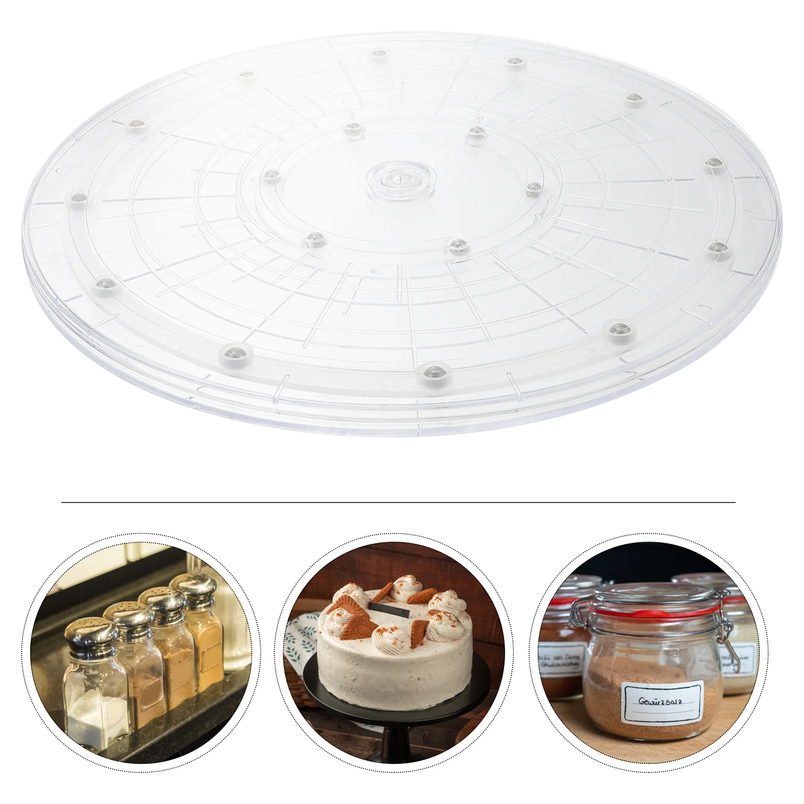 

Rotating Cabinet Container Cupcake Containers Bins Containers Fridge Transparent Turntable Desktop Turntable Tray