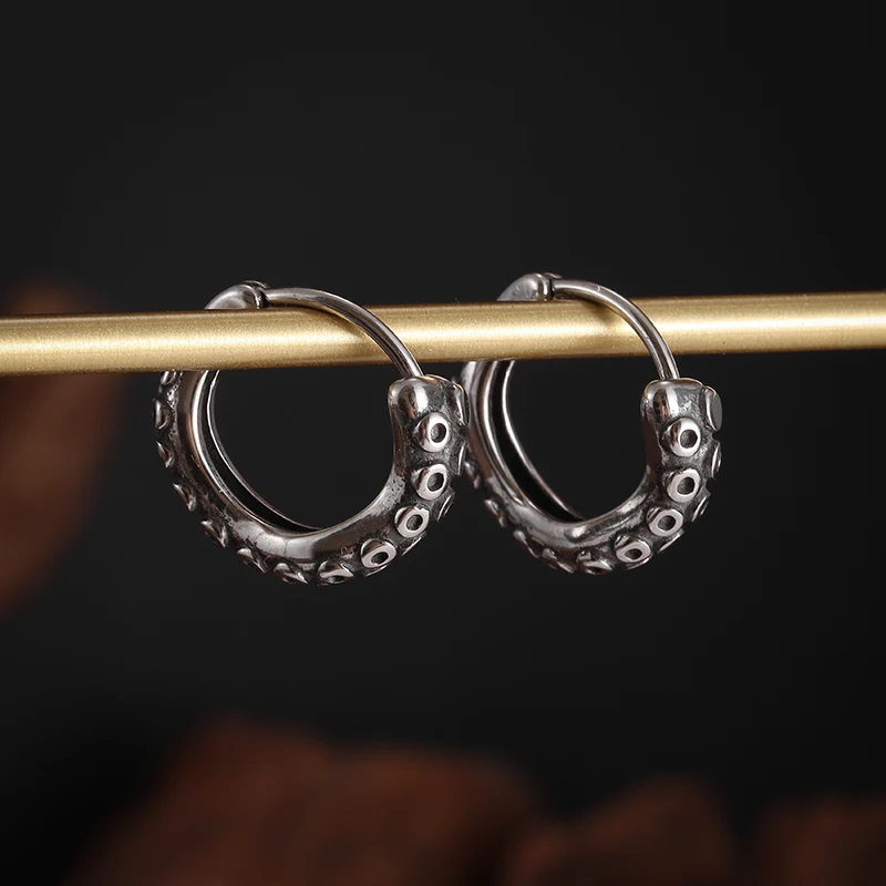 Гипоаллергенные серьги для мужчин и женщин в стиле ретро