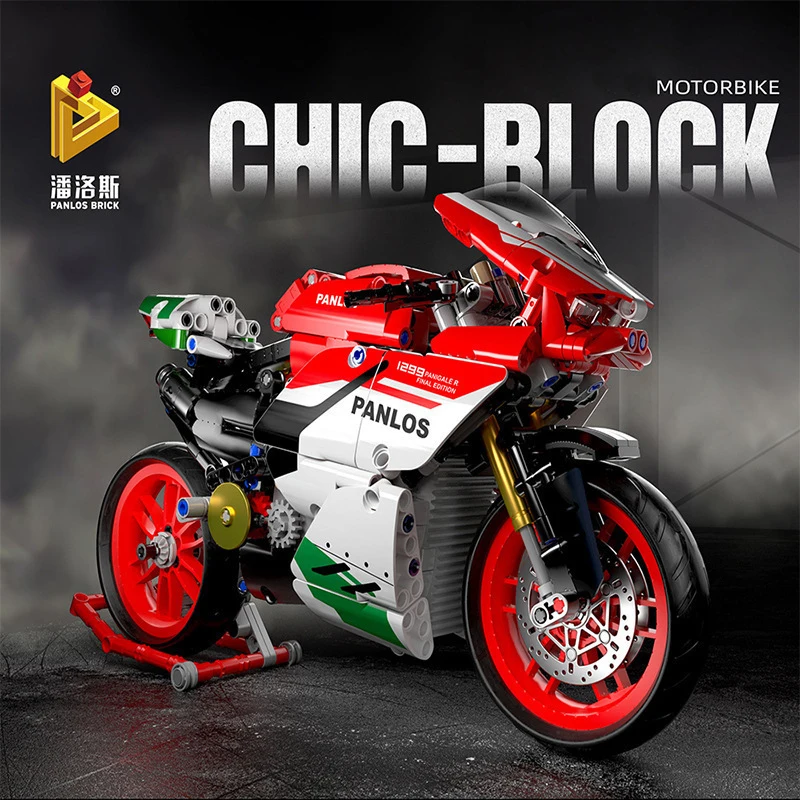 

MOC Expert Racing Technical Motorcycle Model Building Blocks City Famous Moto Motorbike Bricks Assembly Boys Toys Children Gifts