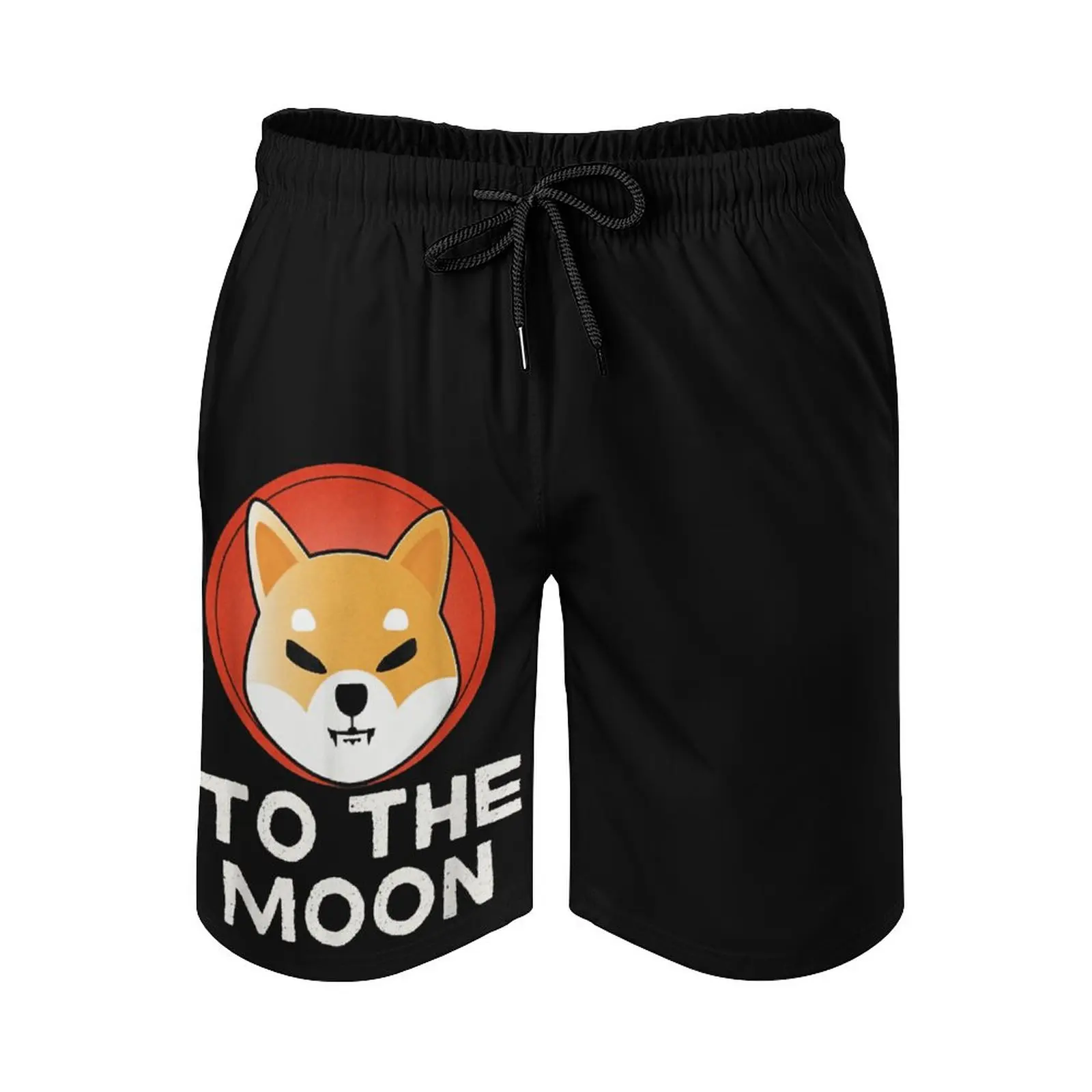 

Anime Casual Beach Pants Shiba Inu To The Moon Token Shib Coin Crypto Hodle Loose Elastic Causal Novelty Male Shorts Loose Adjus
