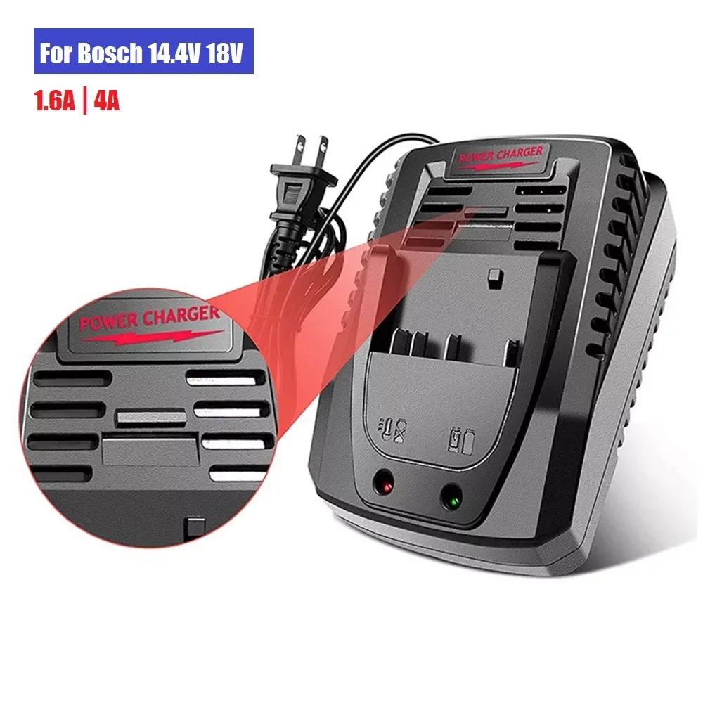 

NEW2023 4A Lithium Battery Charger Replace For Bosch 14.4V 18V Tool Model BAT609 BAT618 BAT618G AL1860CV AL1814CV AL1820CV 1.6A