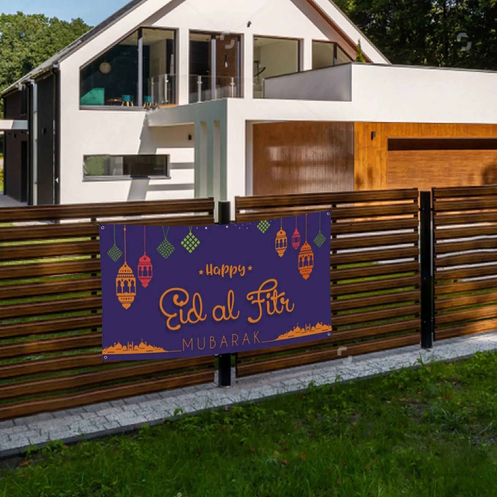 

ИД Мубарак баннер подвесное украшение мусульманский фестиваль праздник Рамадан вечерние Ник Декор