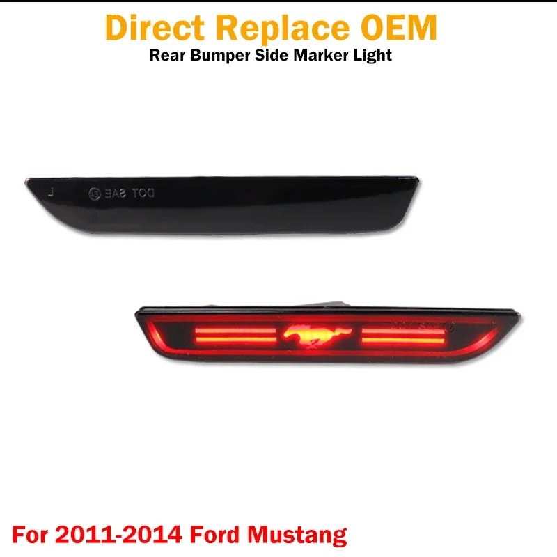 

Янтарный/белый/красный светодиодный автомобильный передний/задний габаритный индикатор для Ford Mustang 2010-up указатели поворота стояночные огни