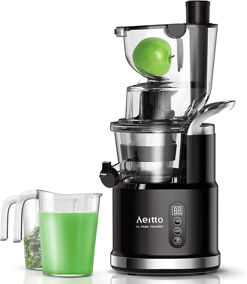 

Slow Speed Wide Mouth 3.2" Chute Cold Press Juicer