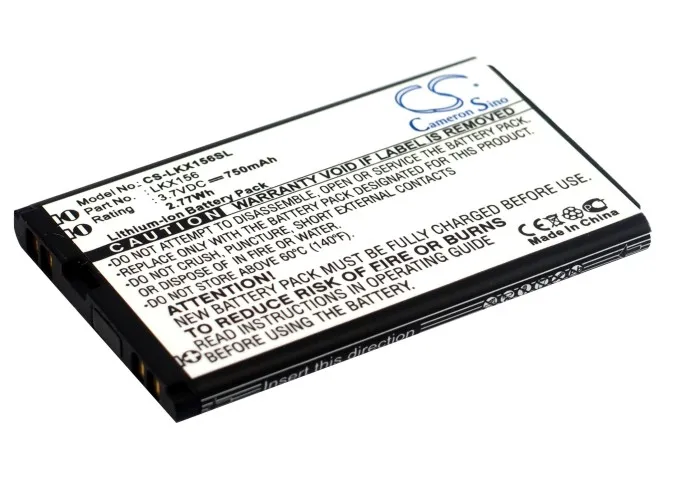 

CS 750mAh battery for LG C600, KX126, KX156, KX206, LG126, LG206