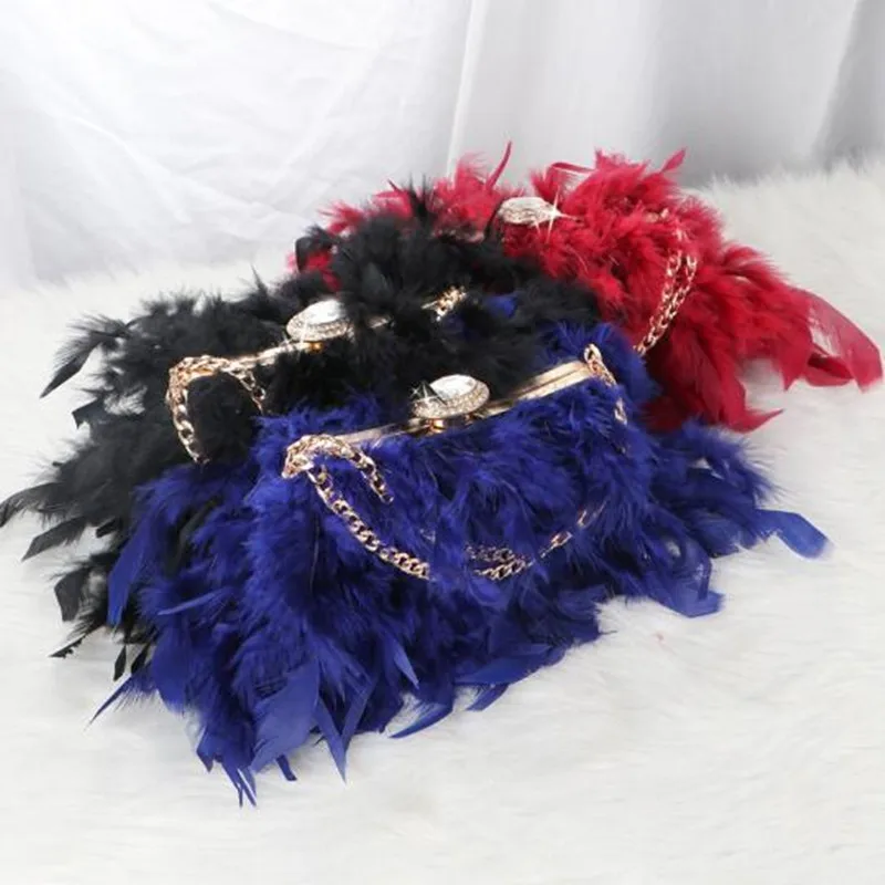 Свадебная сумка роскошные кошельки и сумочки с перьями для женщин вечерние